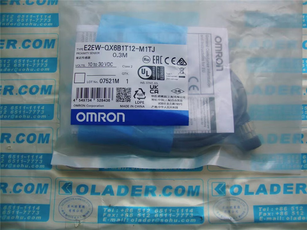 1pcs New E2EW-QX6B1T12-M1TJ 0.3M #F8