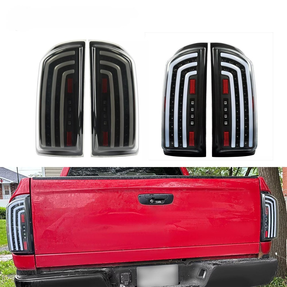 Clear/Smoke Full LED Tail Lights Fit For Dodge Ram 1500/2500/3500 2007 2008 2009