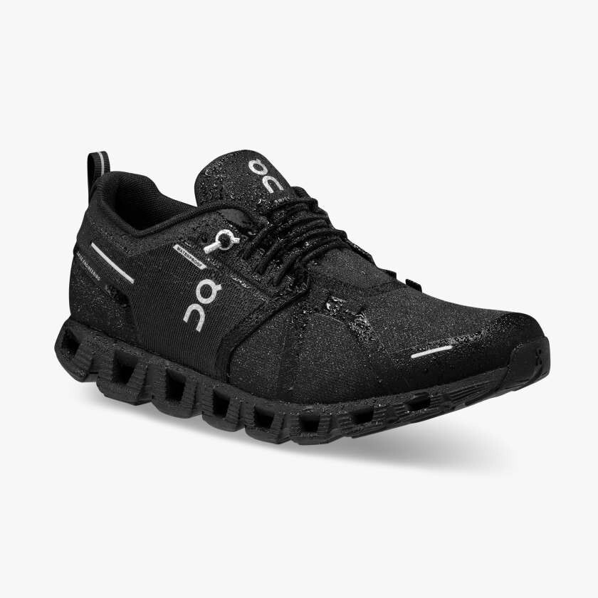 Waterproof On Cloud 5 Women's Running Shoes Free US Shipping Black Flash Sale-image