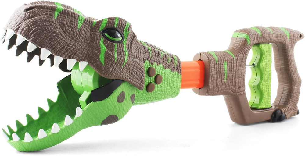 DINOBROS Dino Chomper Toy with Roaring Sounds and Glowing Eyes for Jurassic Play