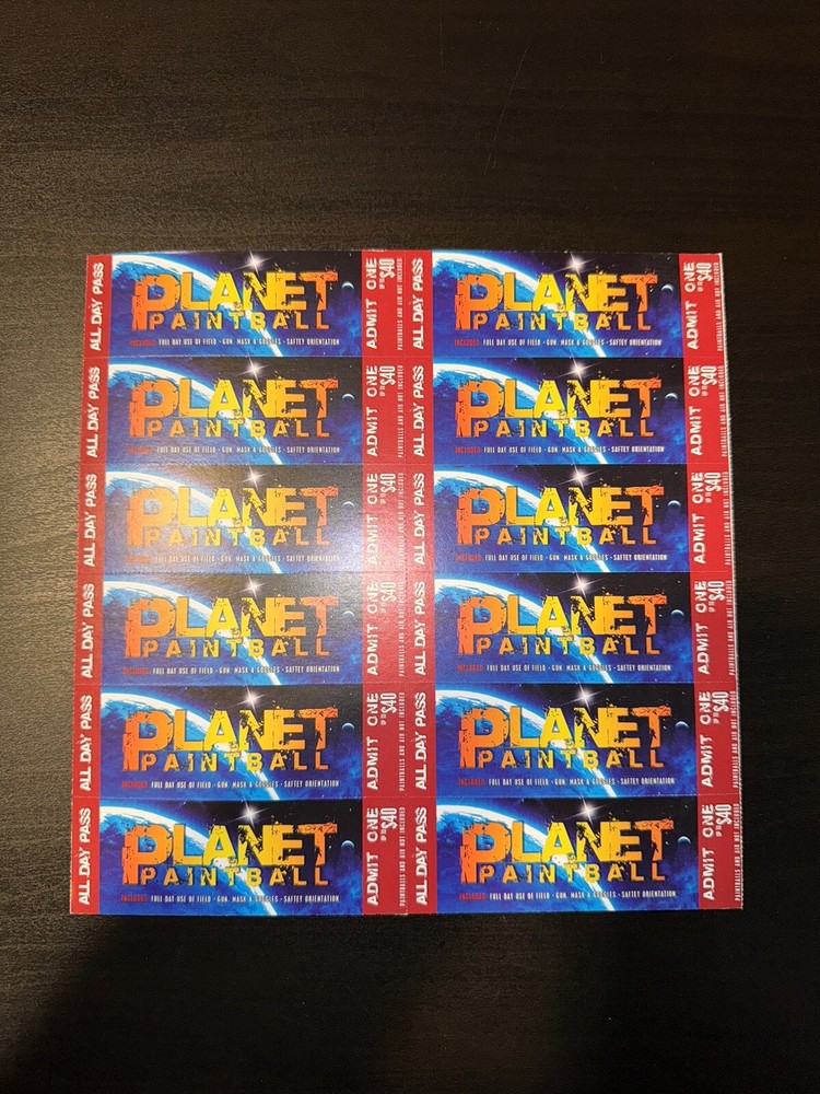Planet Paintball Passes