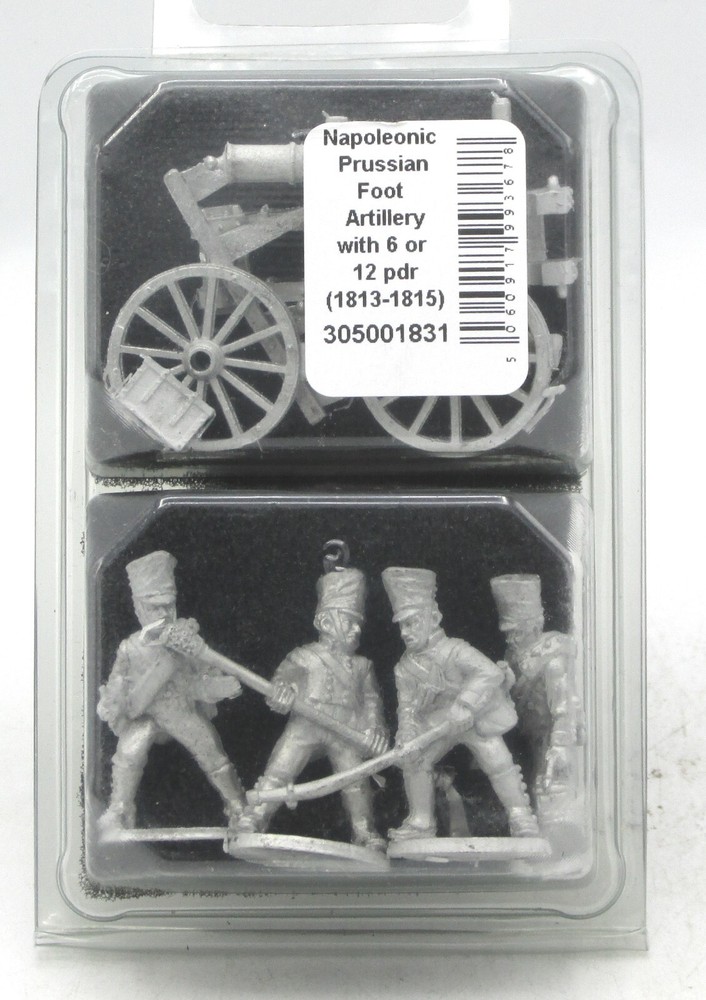 Black Powder 305001831 Napoleonic Prussian Foot Artillery with with 6 or 12 pdr