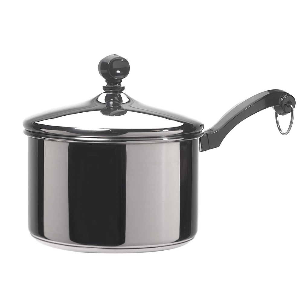 2-Quart Stainless Steel Saucepan with Lid – Durable & Classic