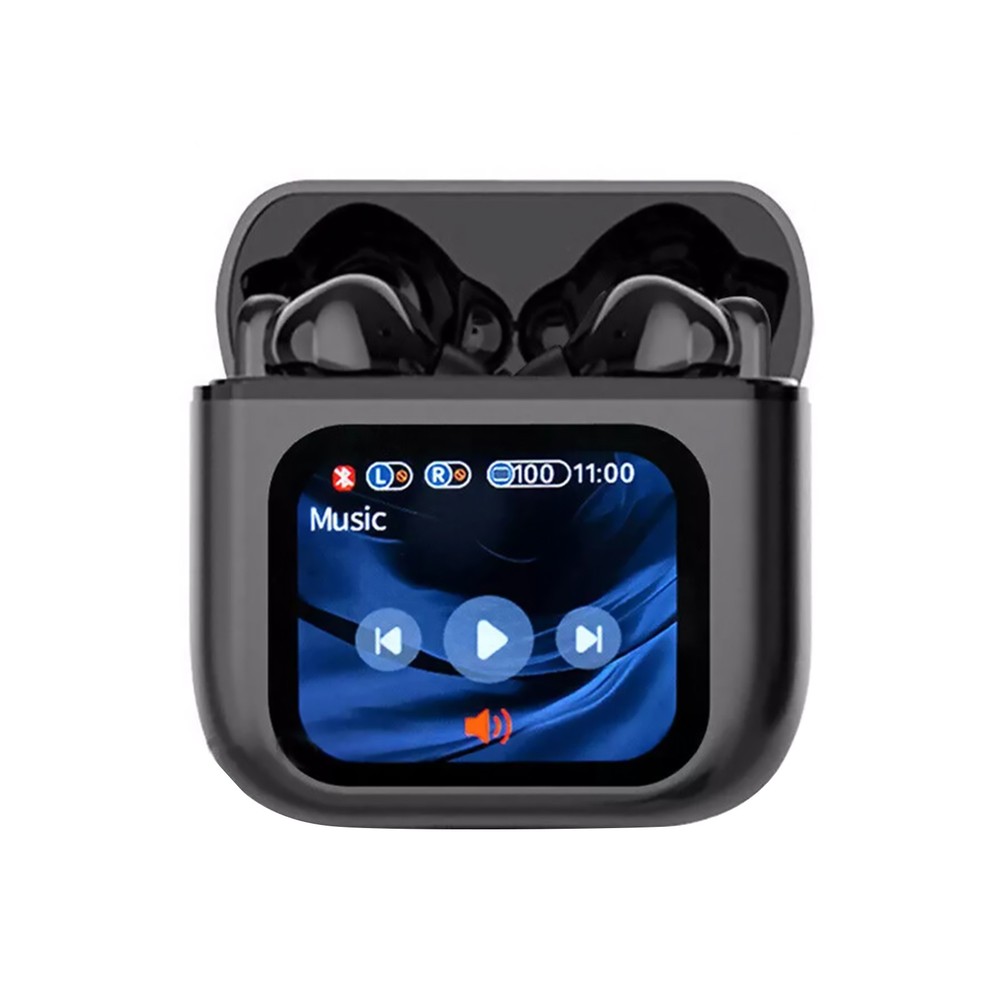 Bluetooth 5.4 Wireless Headphones with LED Touchscreen Display