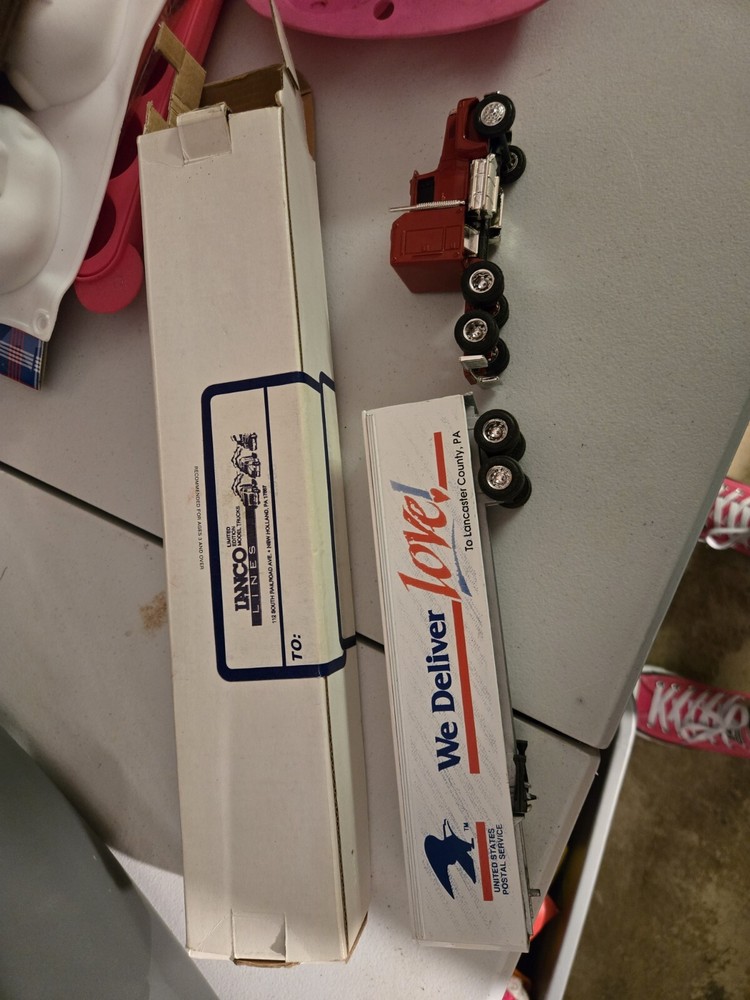 Vintage Lanco Lines ERTL USPS Tractor Trailer Trucks X3