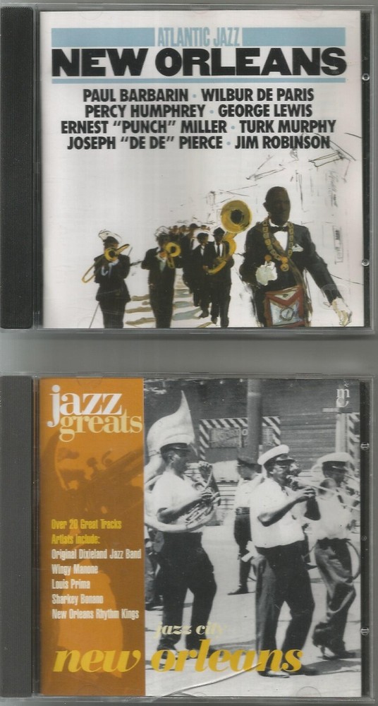 Atlantic Jazz New Orleans / Jazz City - New Orleans. 2 compilation CDs