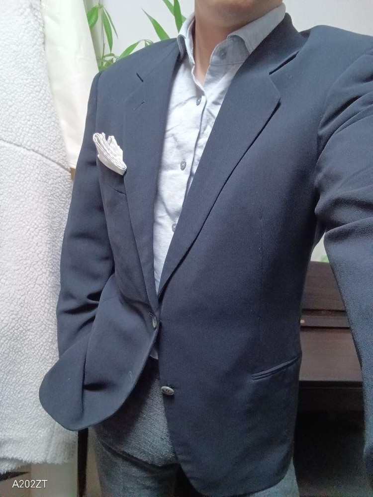 Giorgio Armani Borgo21 Tailored Jacket in Black Size 50L
