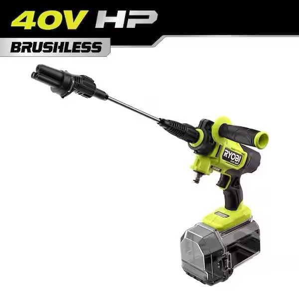 RYOBI 40V HP Brushless EZClean Electric Pressure Washer 600 PSI 0.7 GPM