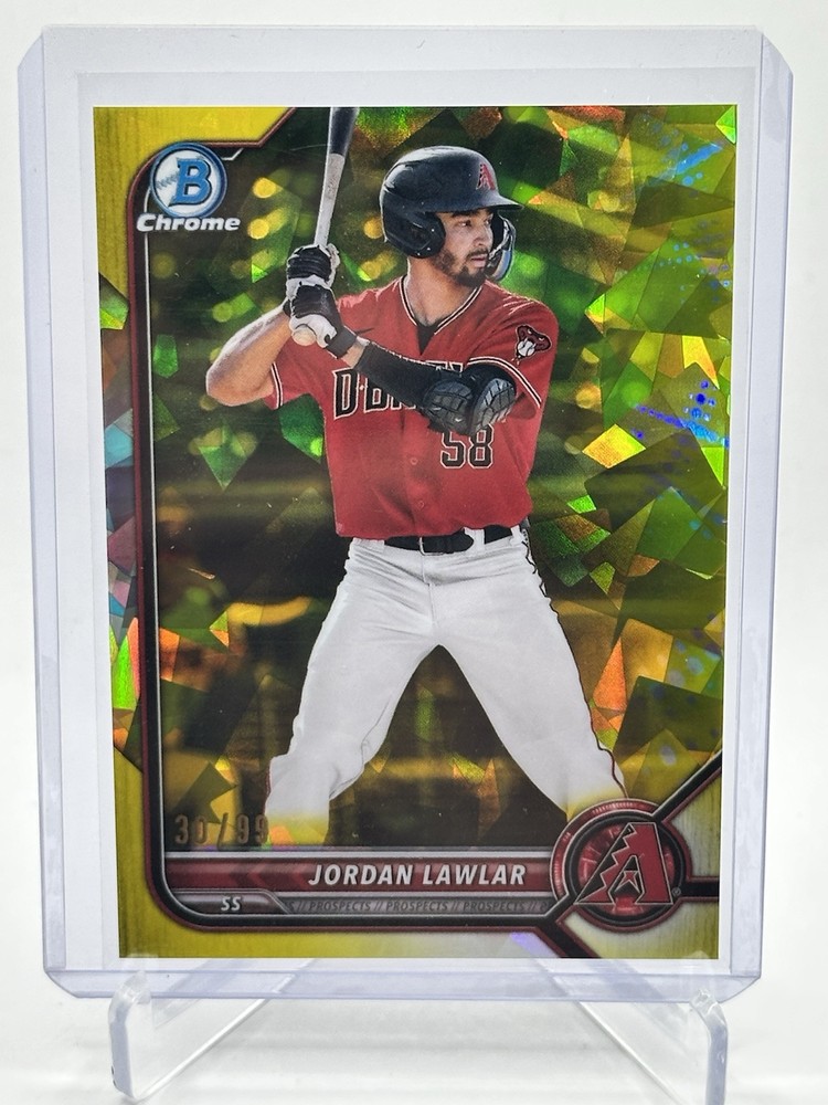 2022 Bowman Chrome Draft Sapphire Edition Yellow /99 Jordan Lawlar #BDC-78