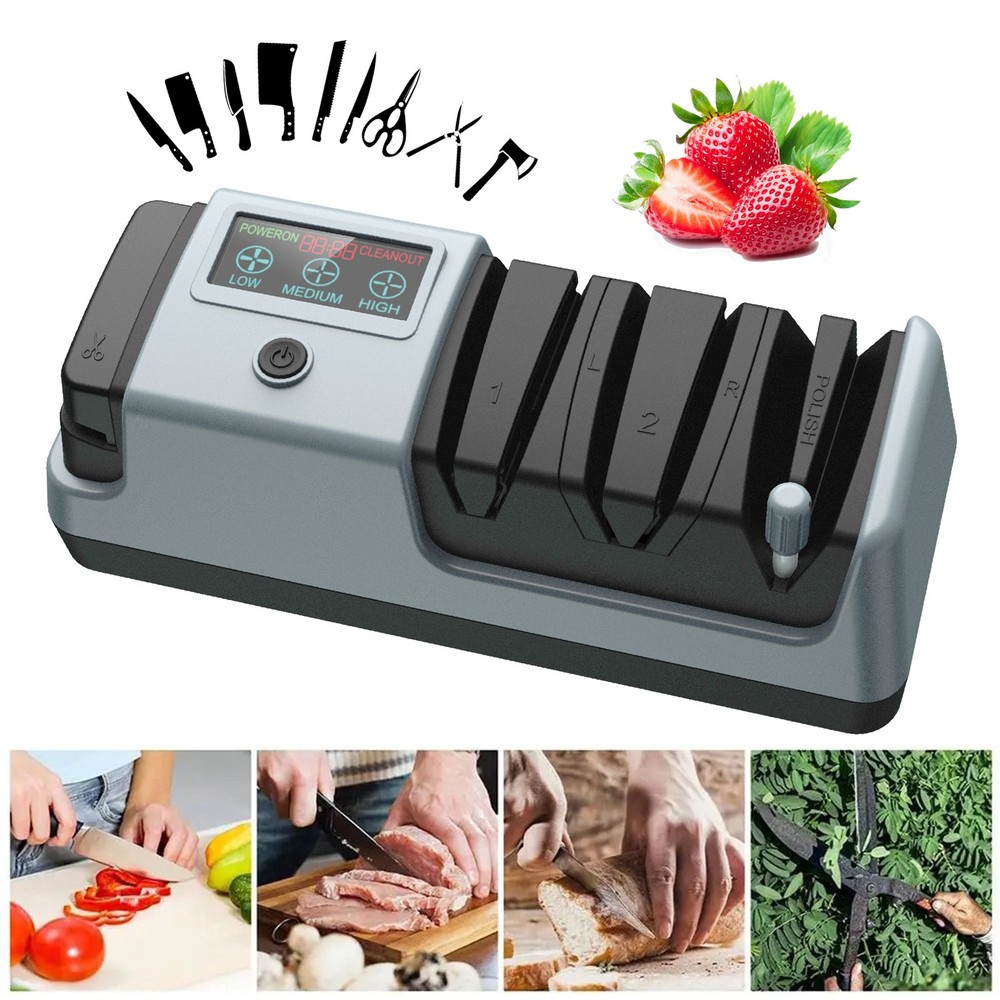 Electric Knife Sharpener Professional Kitchen Sharpening Stone Grinder knives