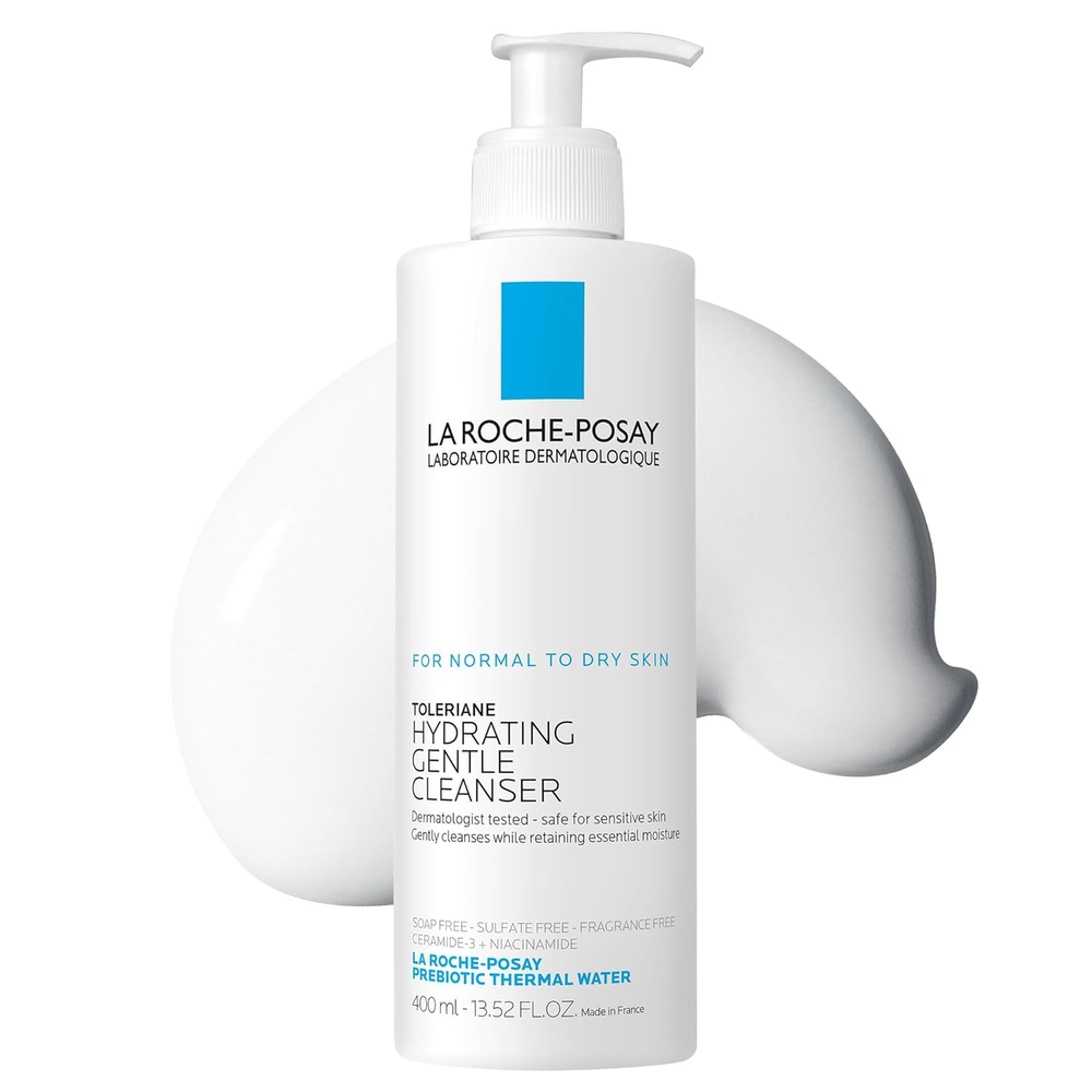 La Roche-Posay Hydrating Face Cleanser with Ceramides & Niacinamide for Smooth Skin