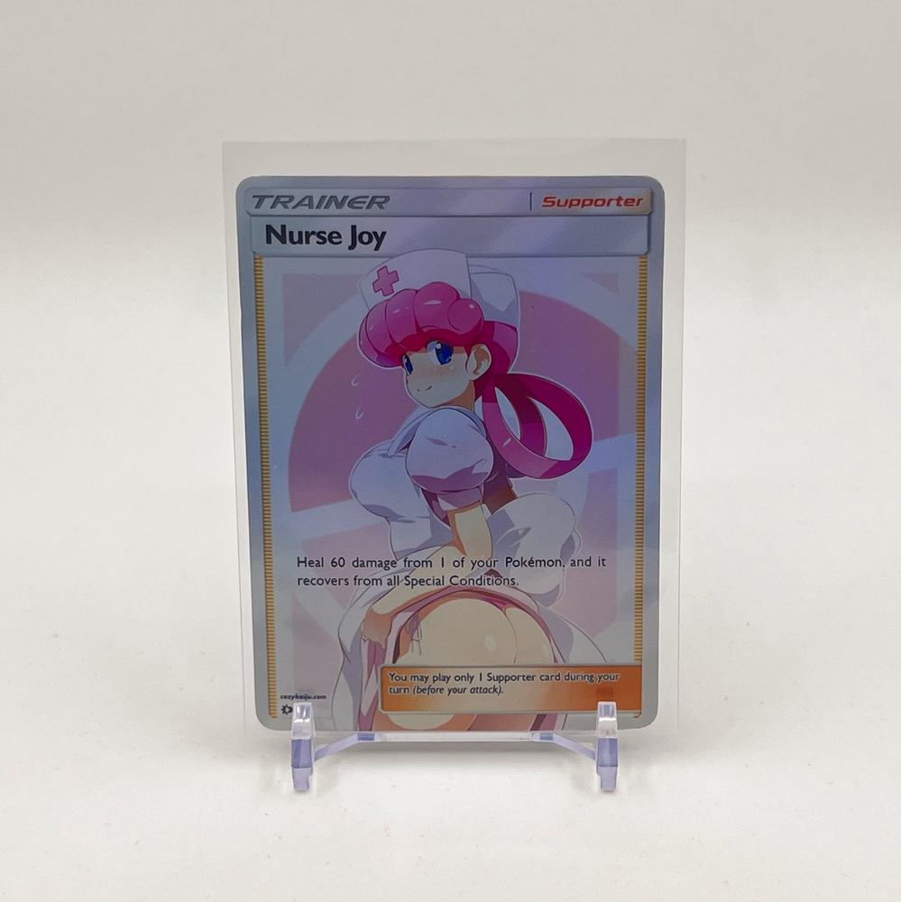 Nurse Joy Full Art Goddess Story Pokemon Waifu Trading Card Holofoil