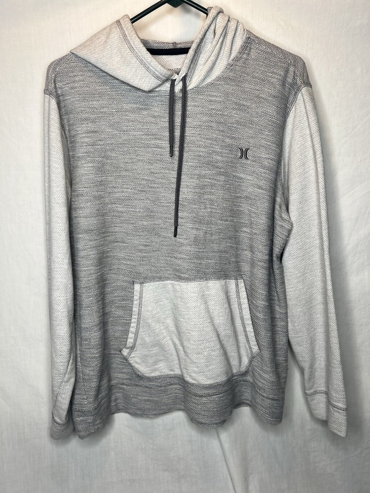 Men’s Hurley Size Large Pull Over Shirt With Pocket And Hoodie RN#100691
