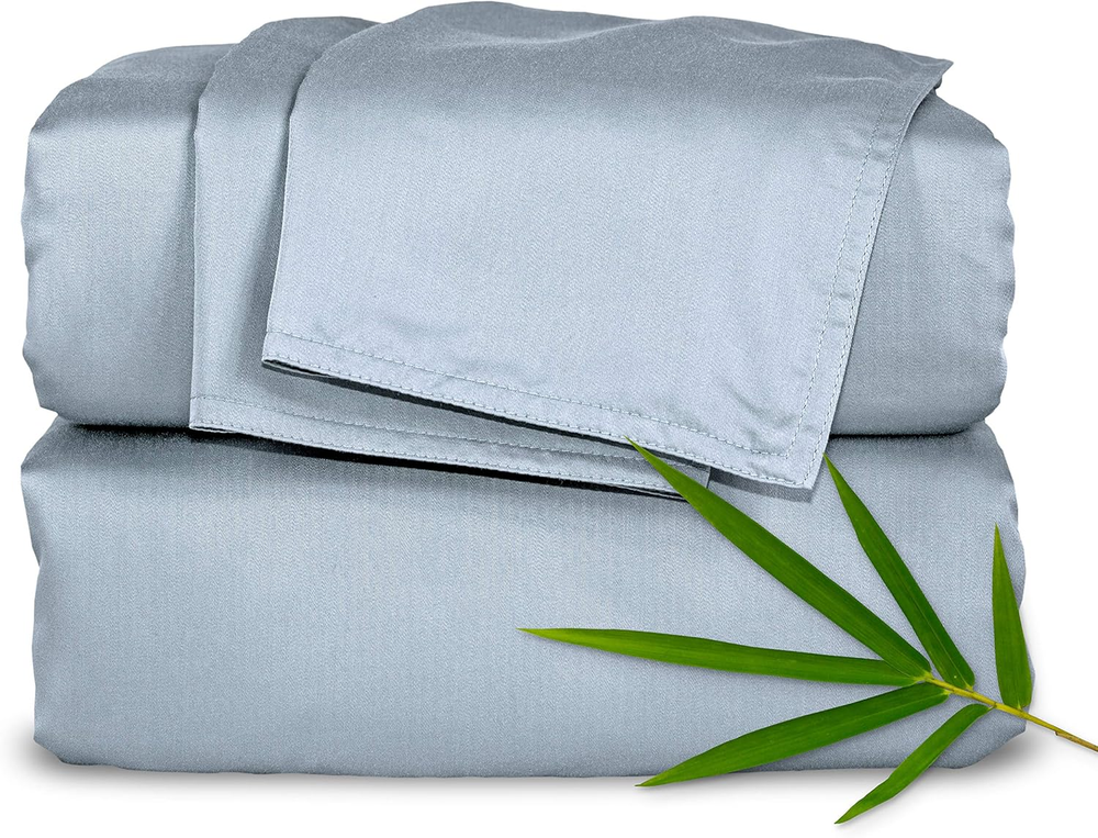 100% Organic Bamboo Viscose King Bed Sheet Set by King Sheets
