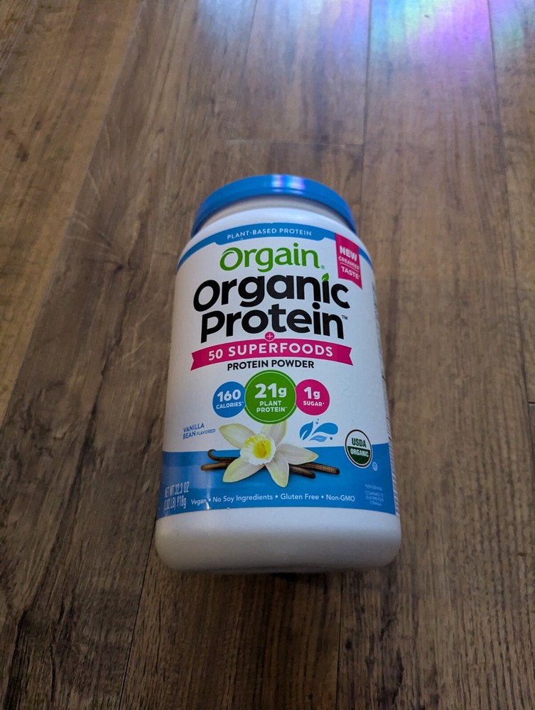 Orgain Organic Protein and Superfoods Powder in 2.02 Pound Tub