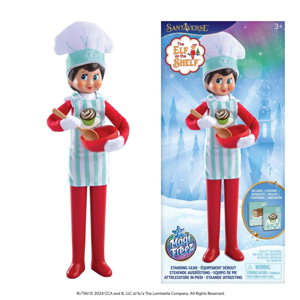 Elf on the Shelf MagiFreez Chef Set – Elf Hat, Apron, Bowl, Spoon, Flour & Sugar