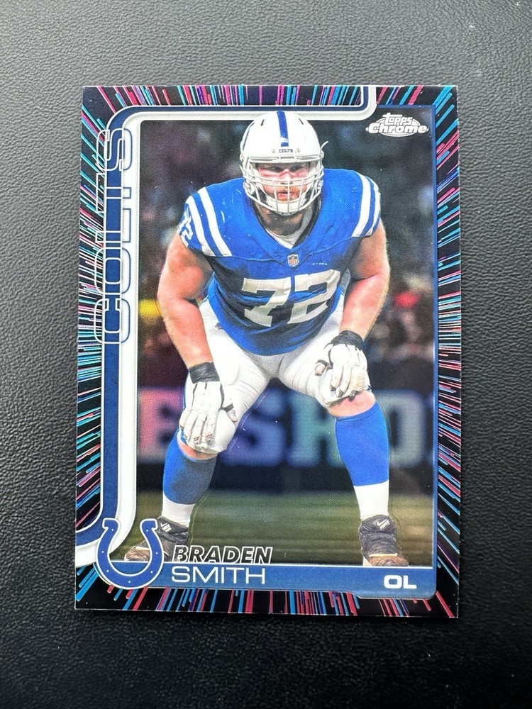 2025 Topps Chrome Football Braden Smith Radiating Refractor #134