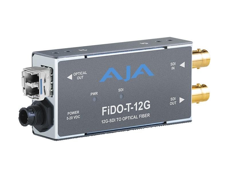 AJA FiDO-T-12G 1-Channel 12G-SDI to Single-Mode LC Fiber Extender (Transmitter)