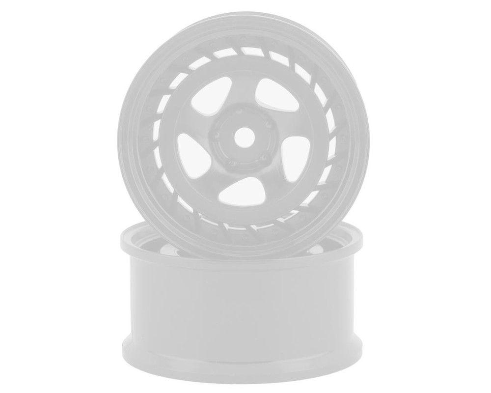 RC Art SSR Formula Aero 5-Spoke Drift Wheel (White)