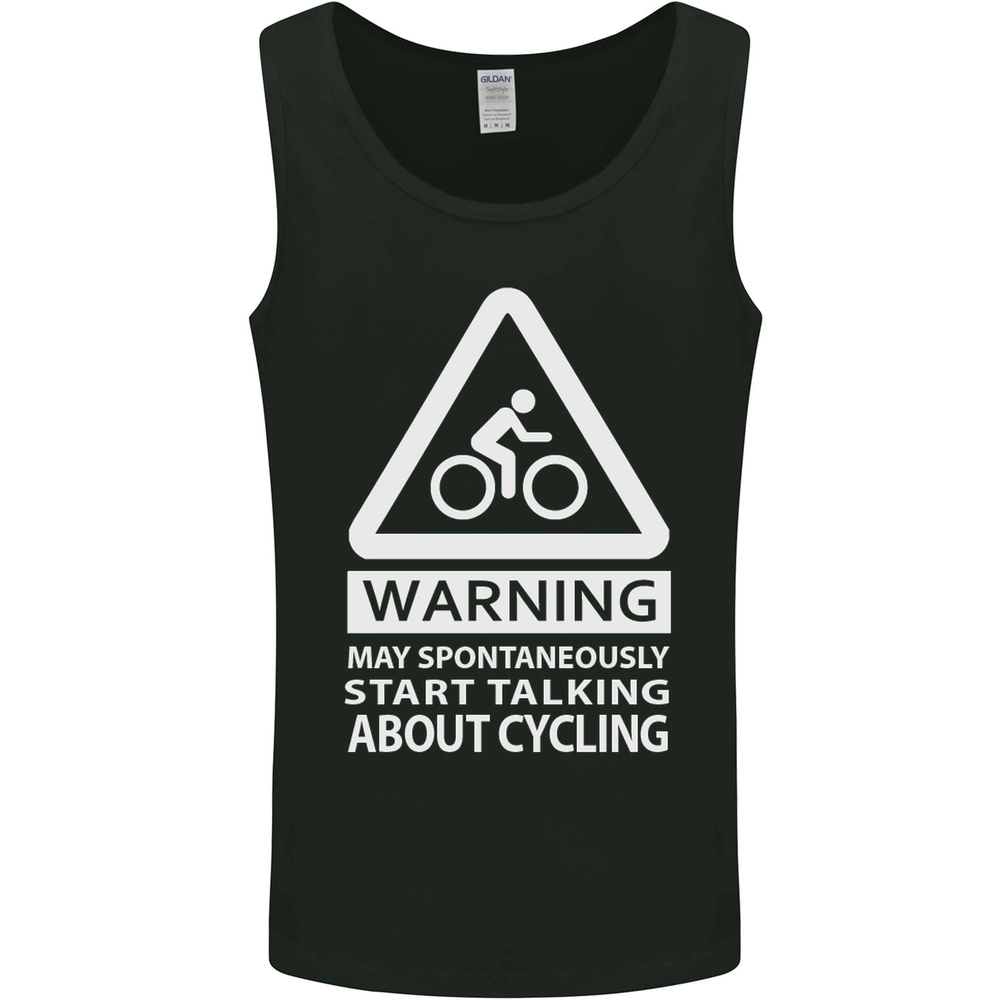 May Start Talking About Cycling Cyclist Mens Vest Tank Top