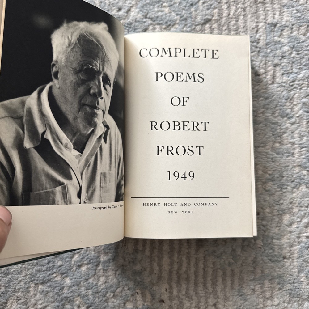 COMPLETE POEMS OF ROBERT FROST HC DJ 1949