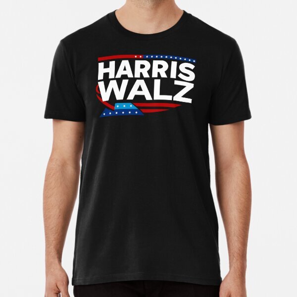 Harris Walz Gift Premium Retro Political Support Made in USA T-Shirt S-5XL