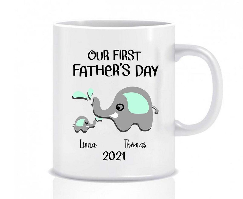 Father's Day Gift Personalized Our First Father's Day Mug New Dad Mug