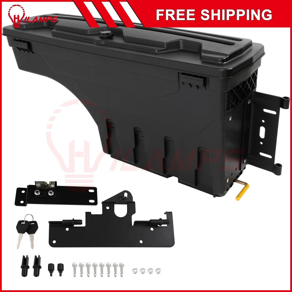 Truck Bed Storage Tool Box w/ Lock For 2005-2022 Toyota Tacoma Right Side