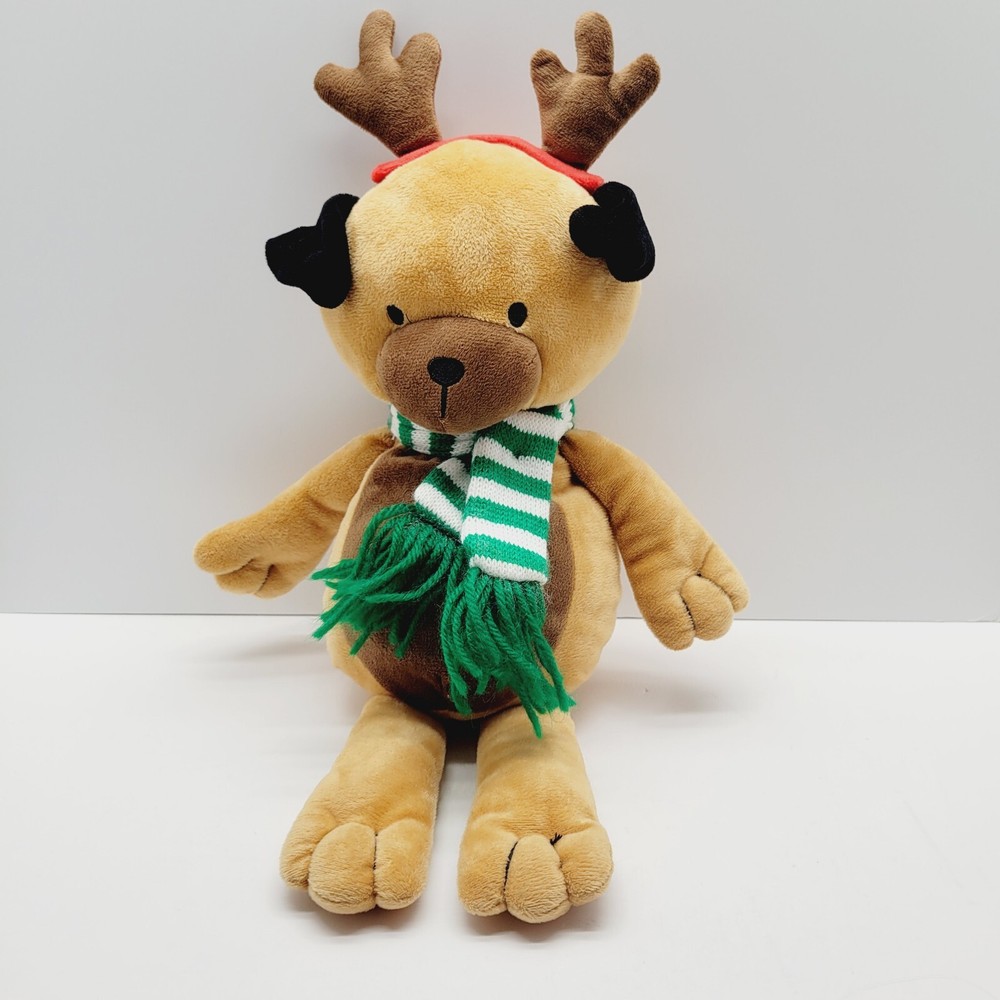 Novogratz Reindeer Plush Antler Scarf Christmas Puppy 18