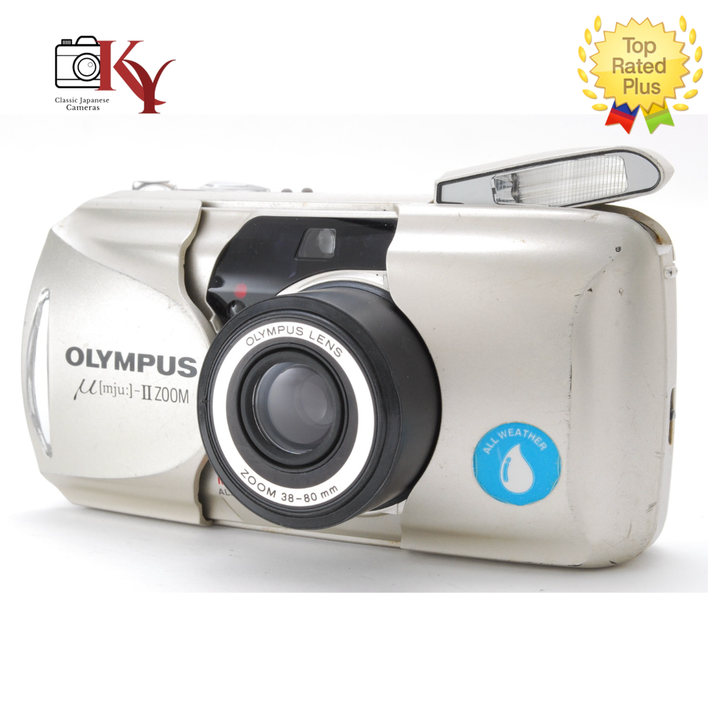 ⏯️ [ NEAR MINT ] Olympus µ mju II zoom 35mm Point & Shoot film Camera From JAPAN