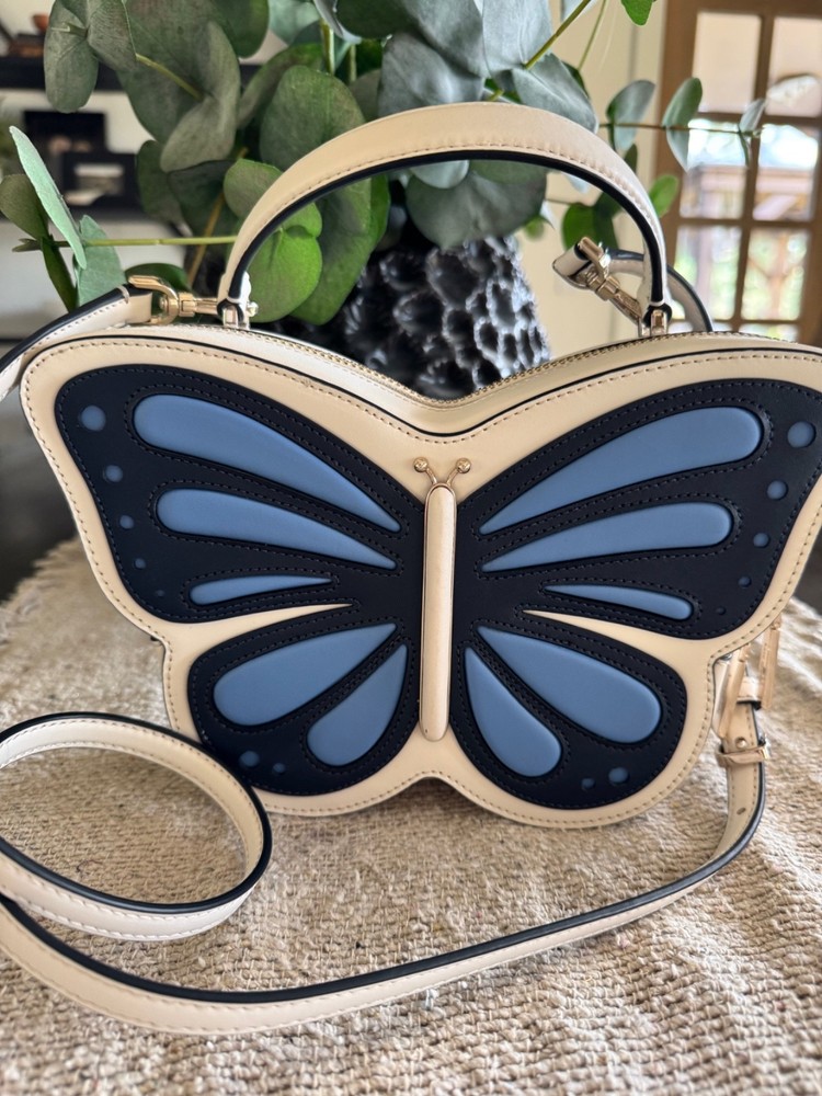 Kate Spade Flutter Fly 3D BUTTERFLY Crossbody Bag New Purse handbag