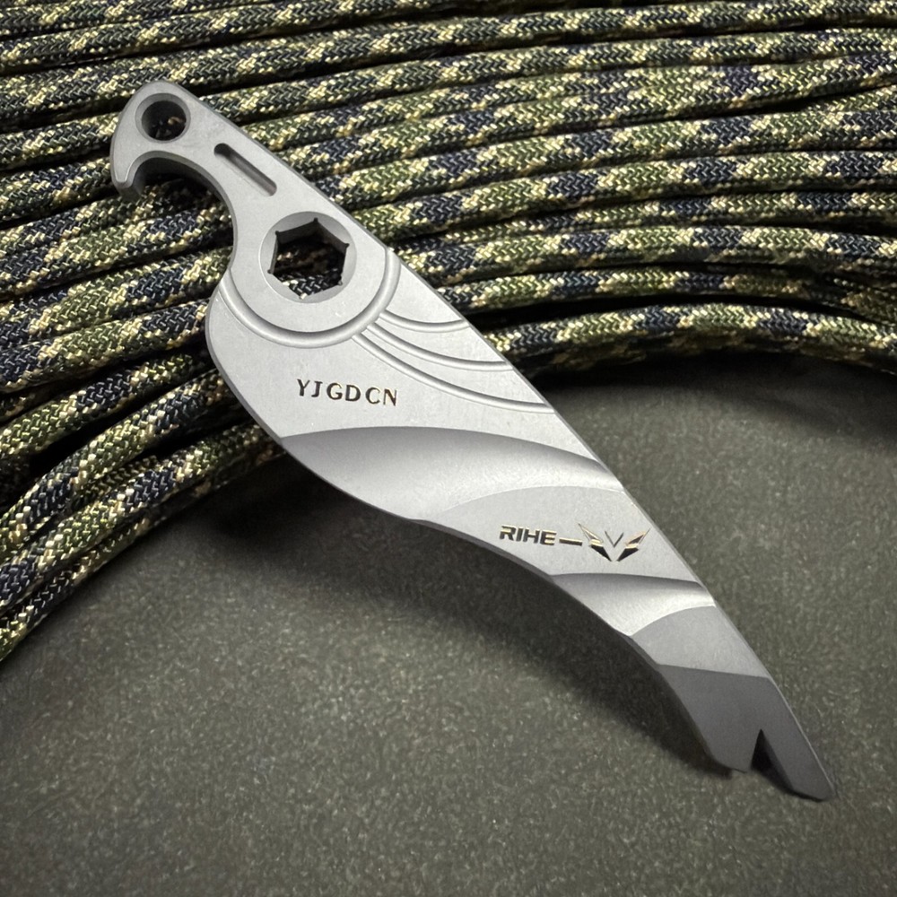 RIHE Design TC4 TITANIUM PRY Bar TOOL EDC bottle opener