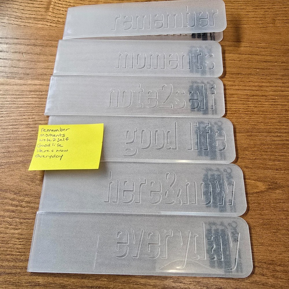 Tim Holtz Set of 6 Greeting Embossing Folders