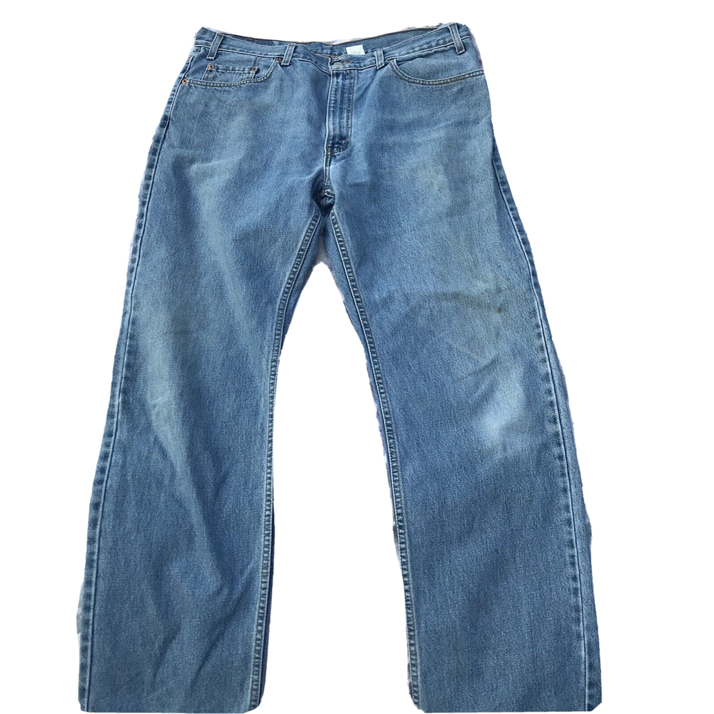 Vintage Levi's 505 Men's Blue Jeans Sz 38 Regular Fit Straight Leg Casual Pocket