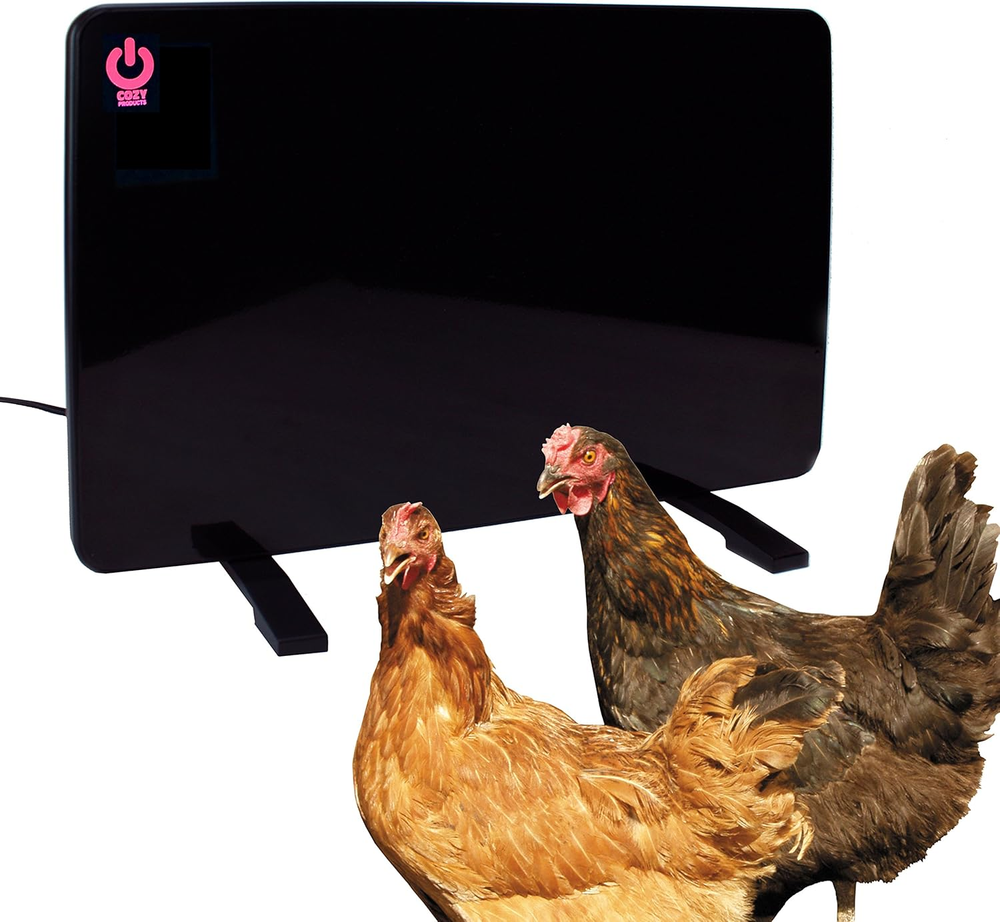 Cozy Coop Flat-Panel Radiant Chicken Coop Heater with Thermal Protector  