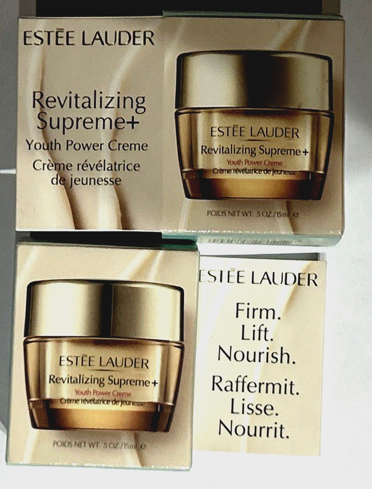 2 Estee Lauder Revitalizing Supreme+ Youth Power Creme 0.5 Oz Duo