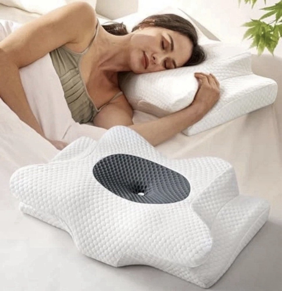 EMIRCEY DREAM WITHOUT PAIN CERVICAL NECK PILLOW FOR SLEEPING STANDARD GREY 💤😴