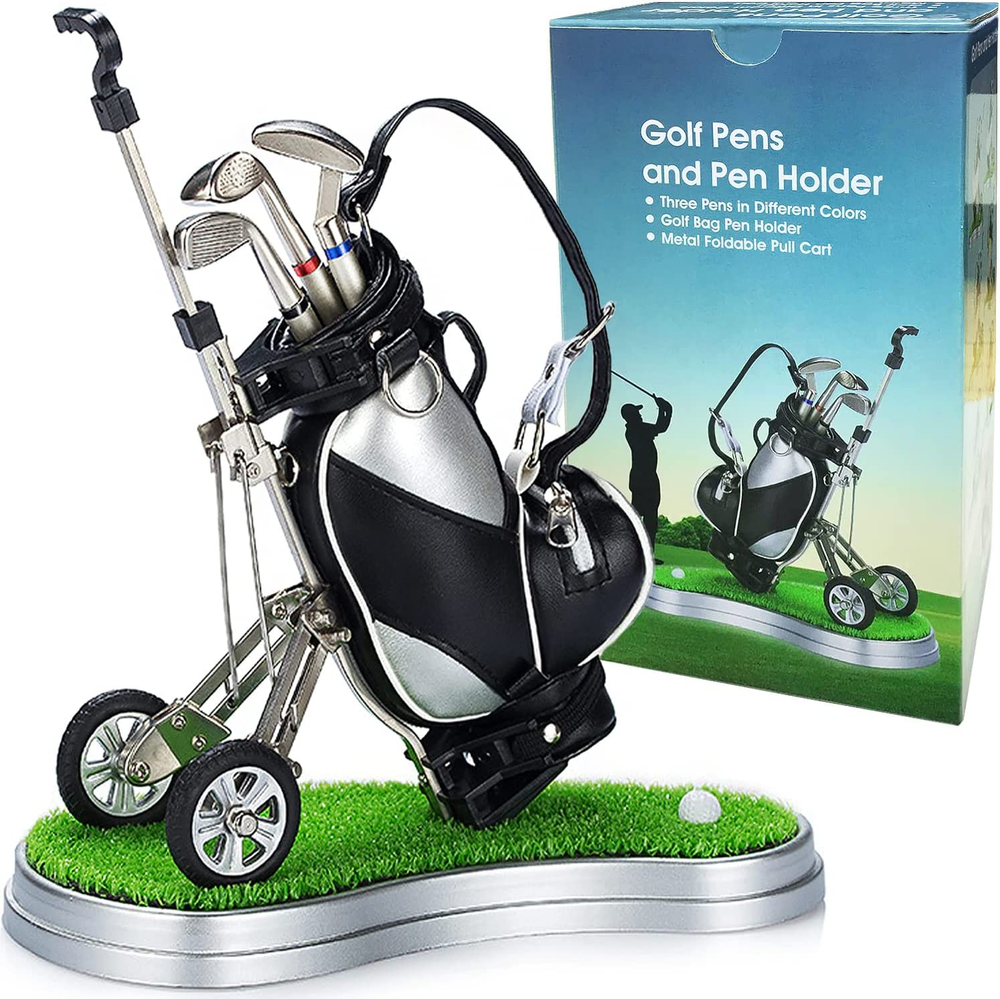Golf Pen Holder Desk Golf Gifts for Men Unique Novelty Cool Office Desk Decor