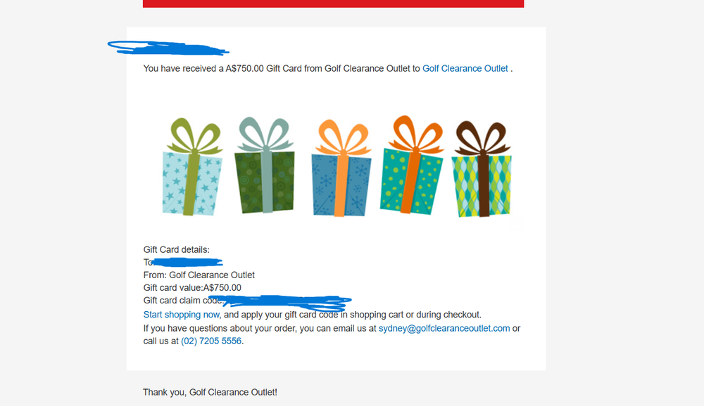 $750 AUS Golf Clearance Outlet Voucher Australia Exclusive-image