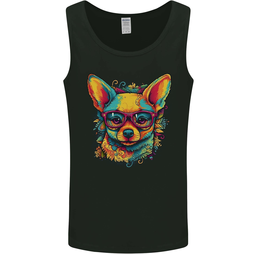 Summer Vibes Chihuahua Mens Vest Tank Top
