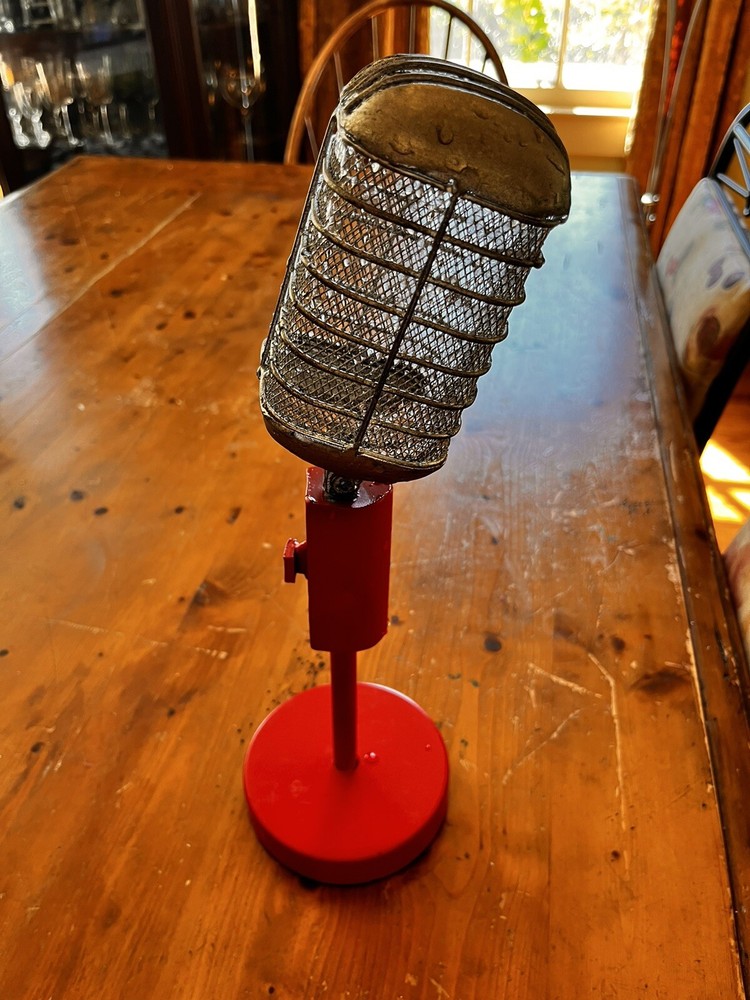 Replica Microphone-Metal Prop-Halloween  RED