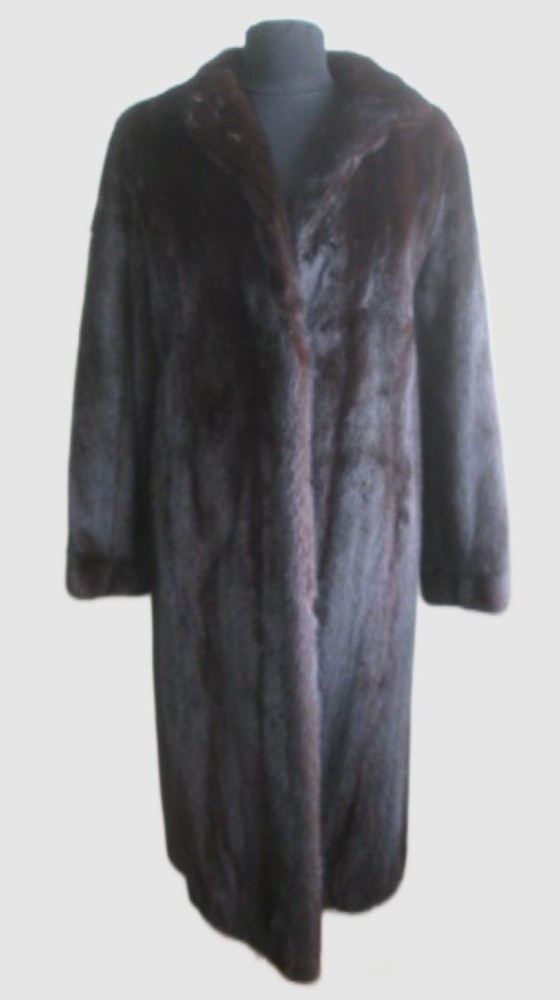 Women's Sz 8 MINT FEMALE Dark Ranch Mink Fur Coat  CLEARANCE SALE-image