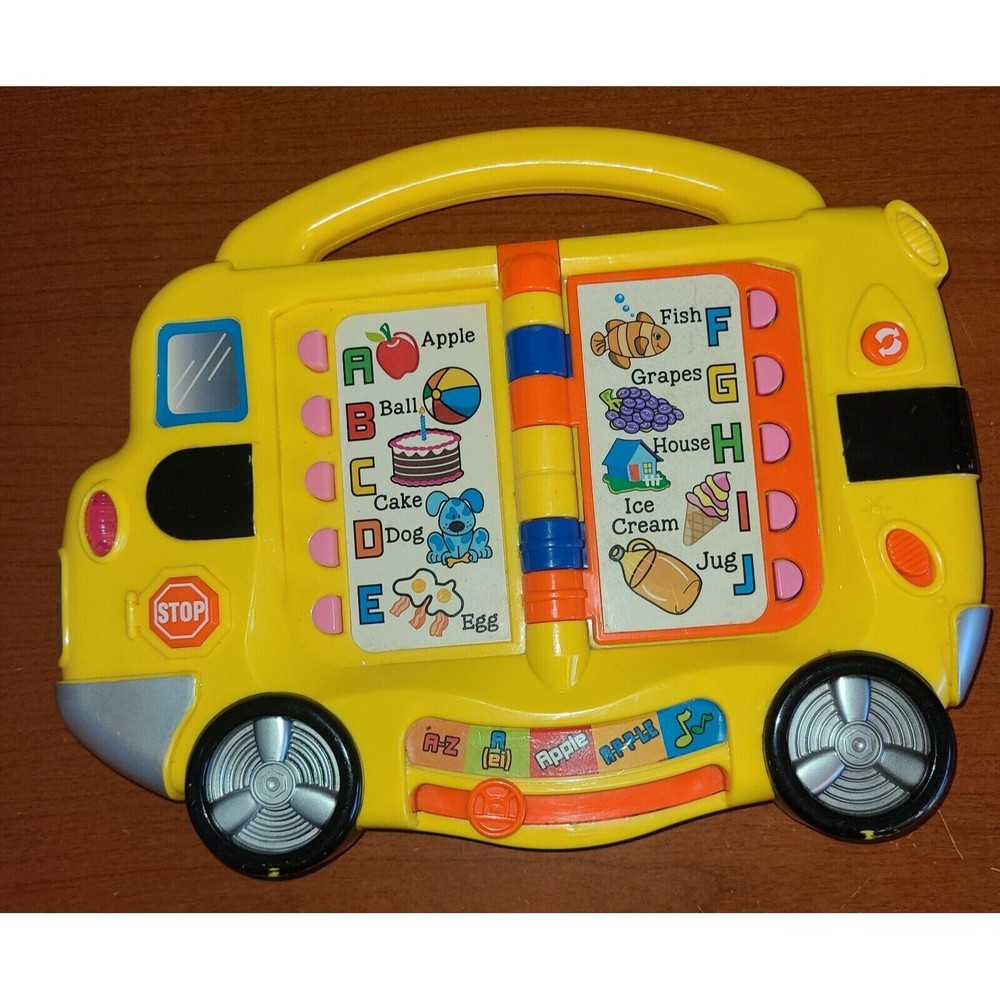 Yellow School Bus Toy BABIES 2 GROW MAGIC Baby's First Words DEVELOPMENTAL TOY