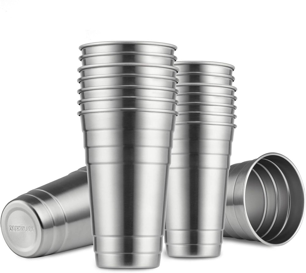 16-Pack 24 oz Stainless Steel Travel Cups for Outdoor Adventures Durable Design