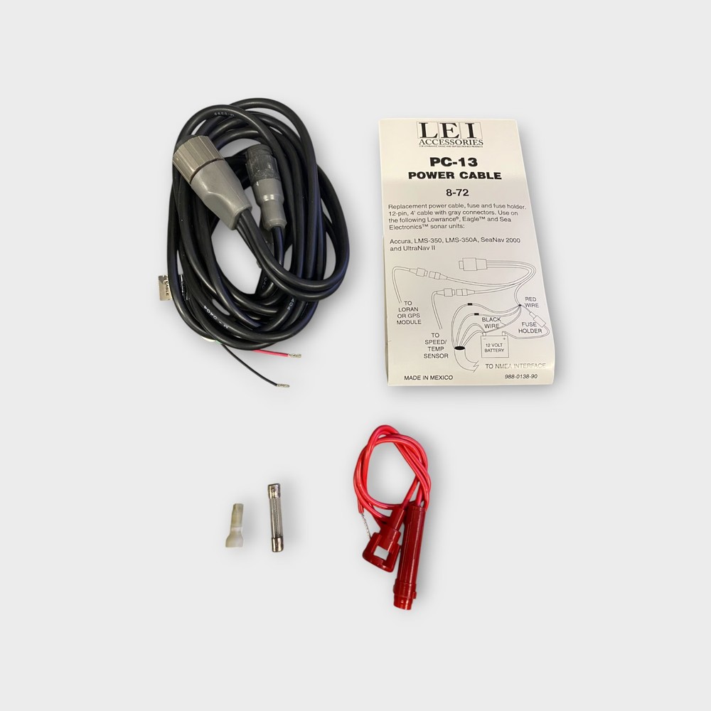 Lowrance PC-13 Replacement Power Cable 4' - New Condition