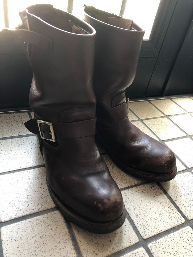 Red Wing 2269 Mens Engineer Boots Chocolate Brown US8 26cm Pre-Owned