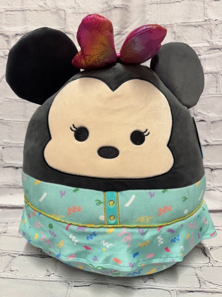 NWT Squishmallow Minnie Mouse New Years Party Confetti 16”-image