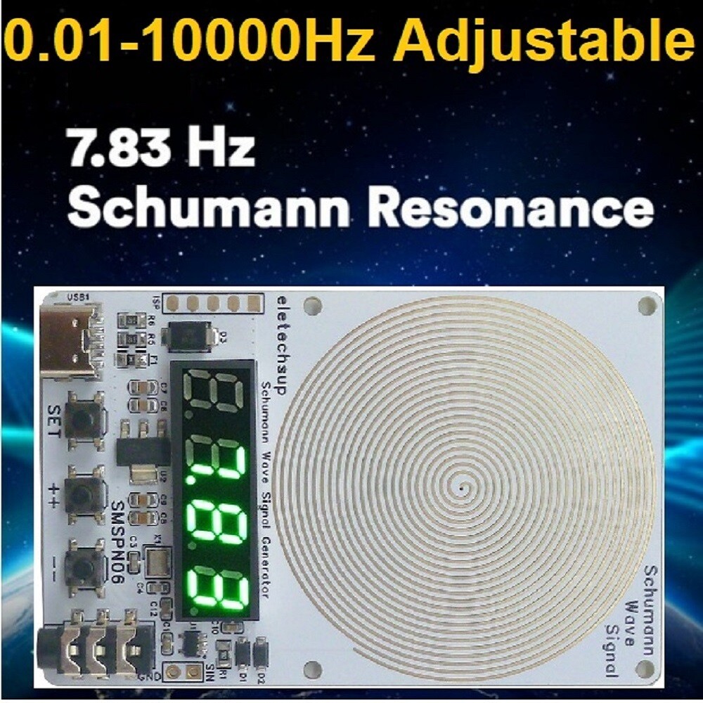 Mini 7.83Hz Schumann Resonances 0.01Hz~9999Hz Sine Wave Signal Generator