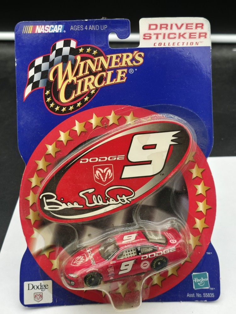 Winner’s Circle 1/64 Bill Elliott Dodge NASCAR Diecast Sticker Series #9 New Sealed
