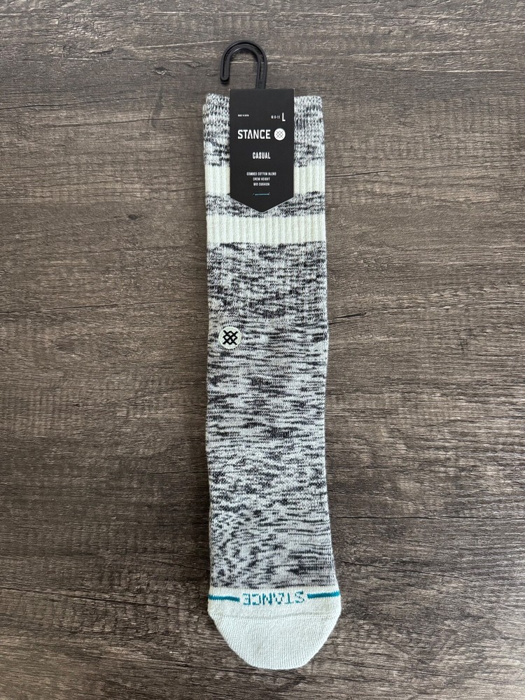 Stance Casual Combed Cotton Crew Socks - Joven Gray - Men's LARGE 9-13 (NWT)